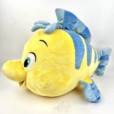 Vintage MATTEL 24 Large Jumbo Disney PLUSH Fish LITTLE MERMAID FLOUNDER Giant