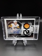 2022-23 UD Artifacts Jake Guentzel Treasured Swatches Black Auto /5 #'d 5/5 HP