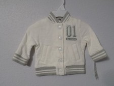Girls Size 12 Mo Carters " Number 1 Cutie" Snap Front Jacket Cotton Blend NWT