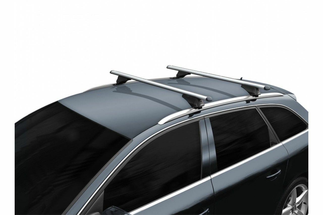 MWay Lockable Aluminium Cross Roof Bars for Kia Sportage 10-16 FLUSH SOLID  RAILS