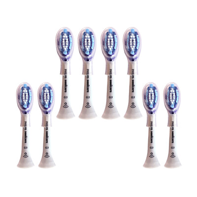 8x Philips Sonicare DiamondClean G3 Premium Replacement Heads | White | w/o Box