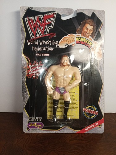  1999 WWF Bend-Ems Val Venis Bendable Action Figur...