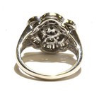 14k white gold .84ct diamond cluster band ring 6.2g vintage ladies 8 — photo 5