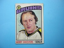 1976/77 O-PEE-CHEE NHL HOCKEY CARD #120 GERRY CHEEVERS GD/VG AUTO AUTOGRAPH OPC