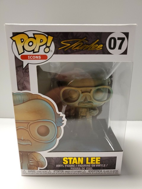 Funko Pop! Vinyl - Icons - Stan Lee (Patina) #07 w/protector | eBay