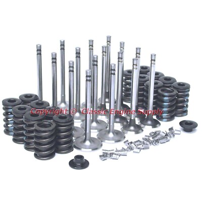 New Z28 Springs, 1.72'' Intake & 1.5'' Exhaust Valve Set Chevy 400 350 327 305 283