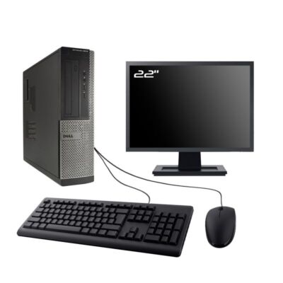 PC Dell Optiplex 3010 DT Bildschirm 22 '' Intel I5-3470 RAM 16Go SSD 960Go W10