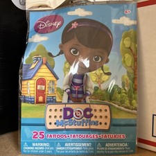 Temporary TATTOOS 25 Assorted Tattoos USA Doc McStuffins Tattoos See Photos Savv