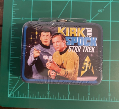 2016 Kirk & Spock Star Trek Tiny Tins Lunch Box by Nerd Block New / Sealed 50