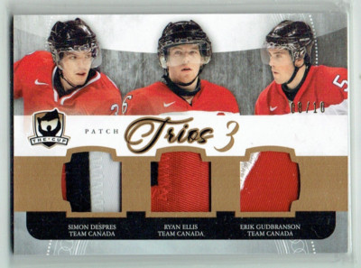 11-12 UD The Cup Trios  Simon Despres--Ryan Ellis--Erik Gudbranson  /10  Patches
