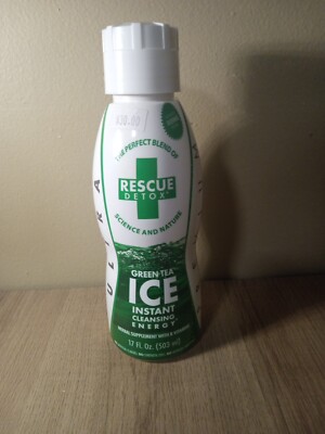 Rescue detox ICE Green Tea Flavor Instant cleansing energy | 17 oz  Brand New