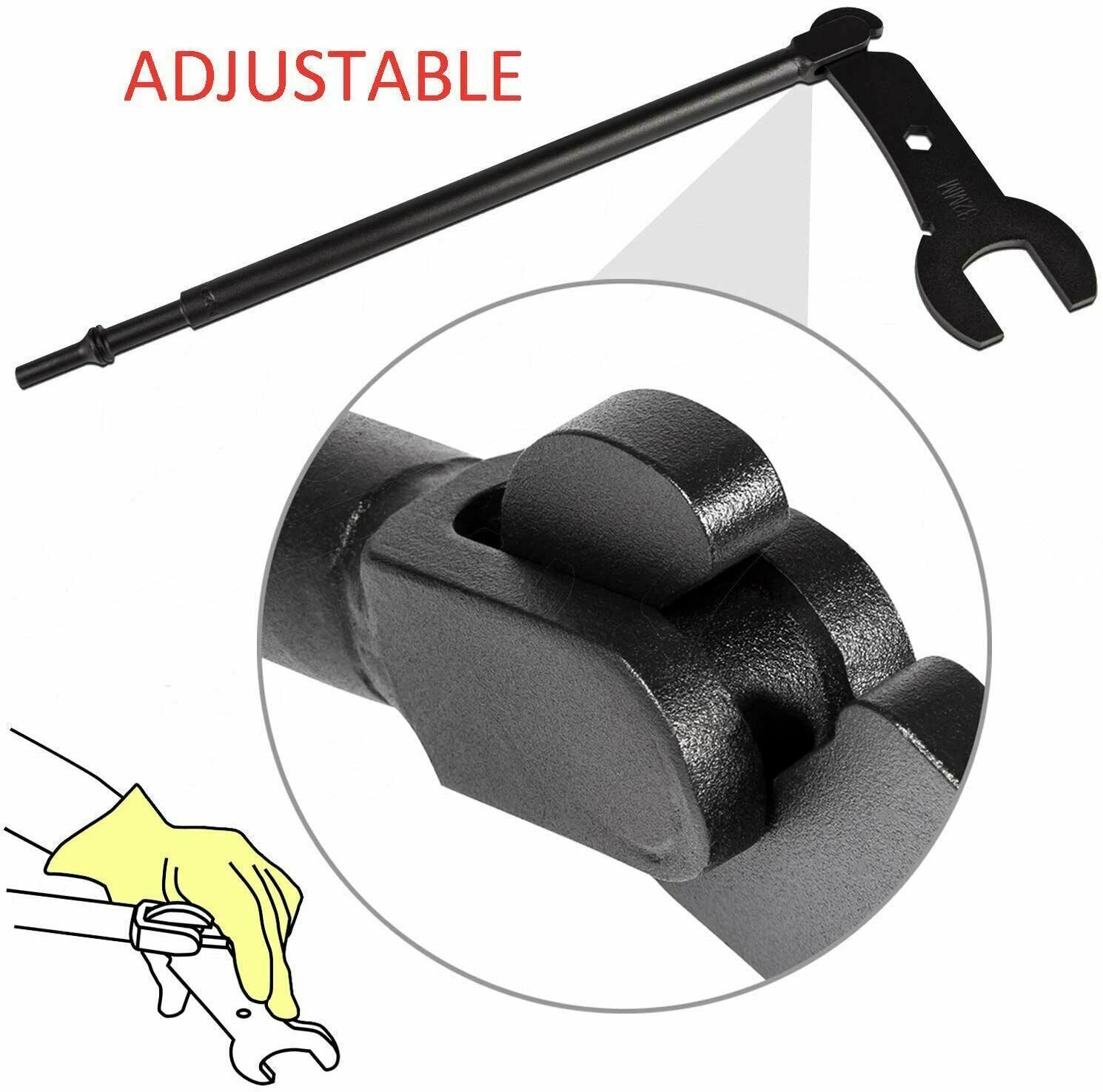 43300 Pneumatic Fan Clutch Wrench Set Removal Tool Kit for Ford/GM