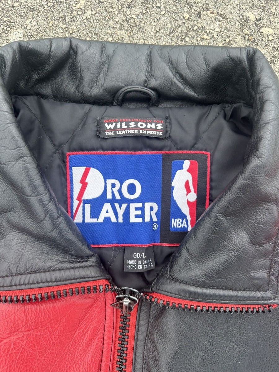 Atlanta Hawks Vintage Pro Player - Genuine Leather Jacket Sz Atlanta Hawks Vintage Pro Player - Genuine Leather Jacket Sz
