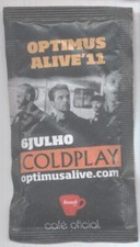 COLDPLAY SUGAR PACKAGE 2011 PORTUGAL