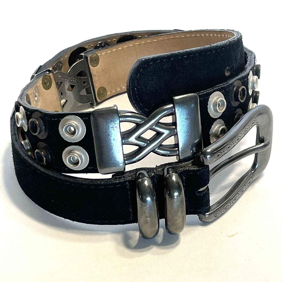 Black suede belt womens online
