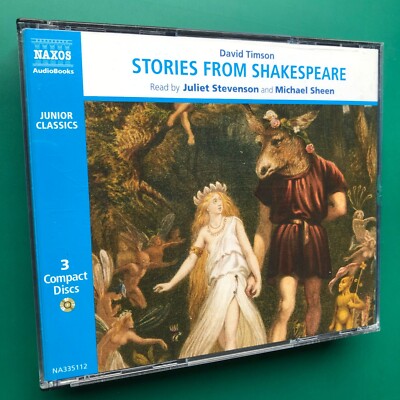David Timson STORIES FROM SHAKESPEARE 3x CD Boxset Naxos Hamlet Othello Macbeth