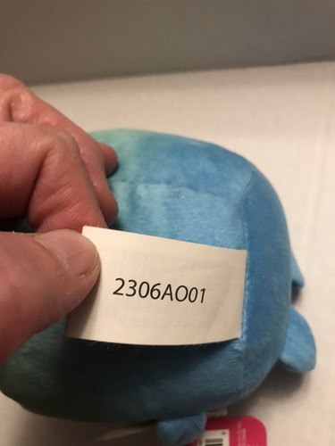 5" Shopkins Mintee Stuffed Bean Plush Toy Blue Green Mint With Leaf W Tag NEW - Picture 8 of 9