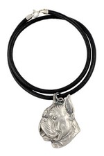 Boxer, German Boxer II - Necklace with dog, silver-plated pendant for dog fan, u