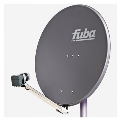 Fuba DAL 804 A Satellitenspiegel 80 cm anthrazit Alu Sat Schüssel + LNB DEK 417