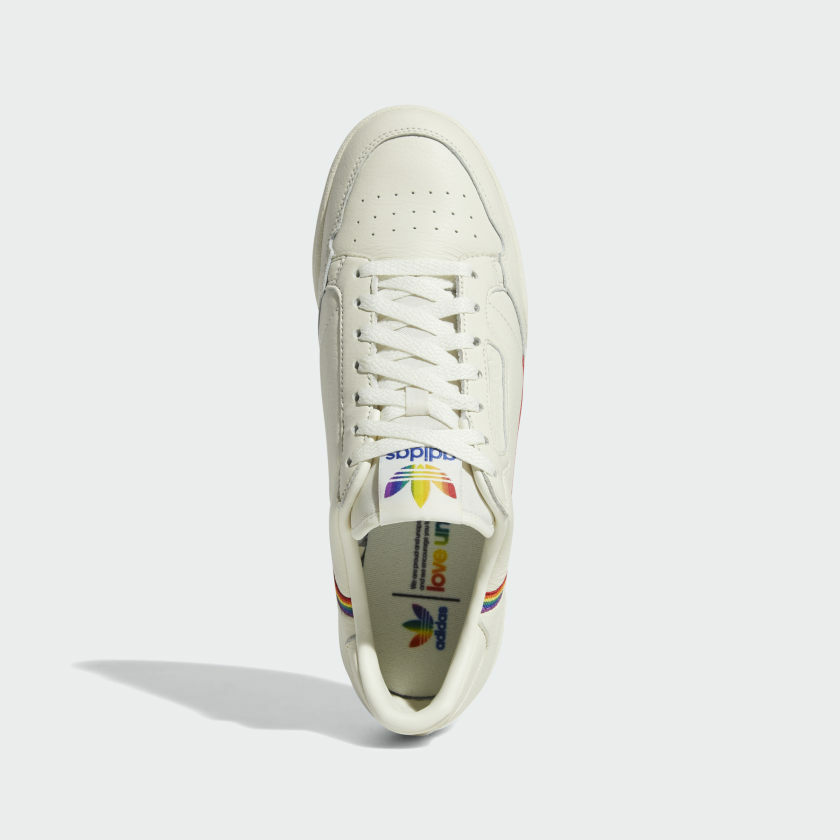 adidas originals continental 80s pride trainers
