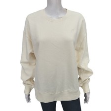 Champion Women's Ivory Long Sleeves Pullover Sweatshirt Size Large