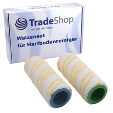 Walzenset Reinigungswalze Bürste gelb für Kärcher FC 3, FC 5, FC 7 Cordless