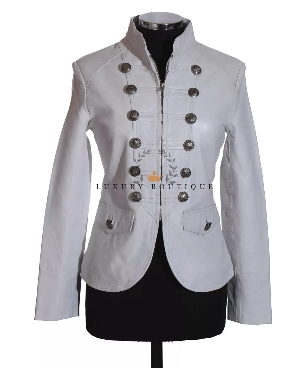 White military jacket best sale womens