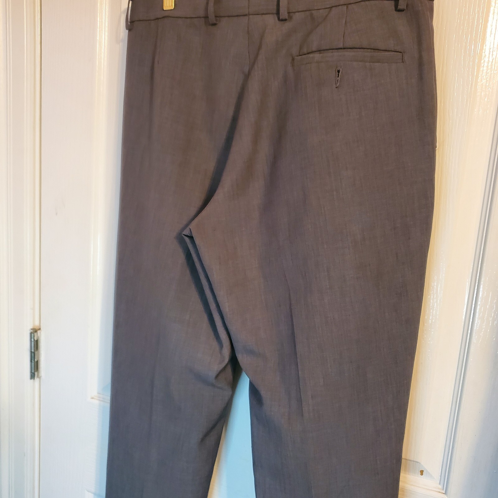 Marks & Spencer Collection Solid Grey Pants Mens … - image 5