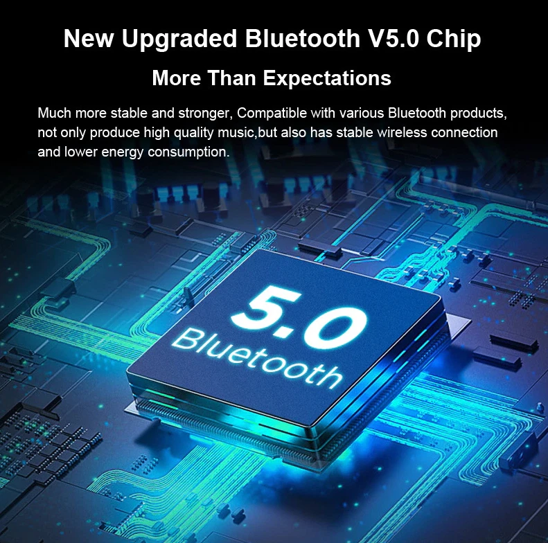 Lote de fones de ouvido intra-auriculares esportivos estéreo Bluetooth 5.0 à prova d'água EUA - Imagem 4 de 4