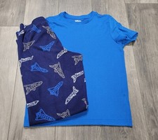 Boys Urban Pipeline 2-Piece Pajama Set T-shirt/Pants Size S 8 Space Blue