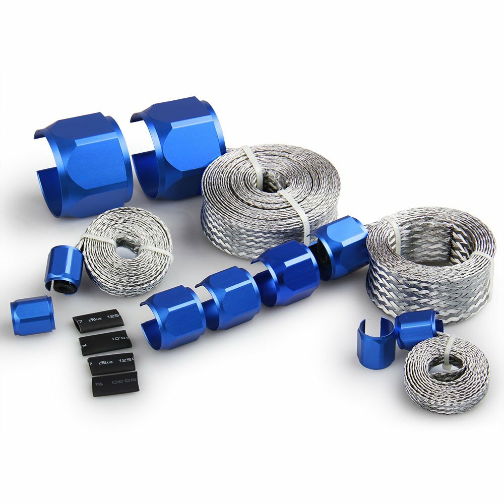 STAINLESS STEEL BRAIDED HOSE COVER CAPS SLEEVING ENGINE VACUUM HEATER FUEL LINE eBay