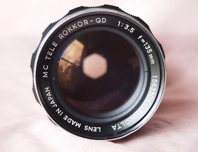 Minolta MC Tele Rokkor lens 135mm f3.5 Lens MC/SR Mount Excellent