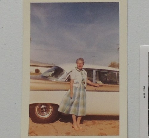 1956 Ford Lot of 4 Photos w/ One Car Owner Throughout Couple of Years 59' & 60' - Picture 3 of 7