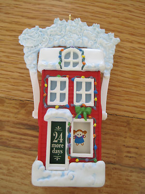 Days Till Christmas Ornament  Dates rotate back and forth as ornament flips