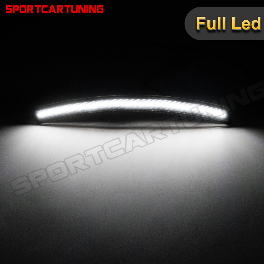Pair Smoked Lens Front LED Side Marker Signal Light White For 2021-2024