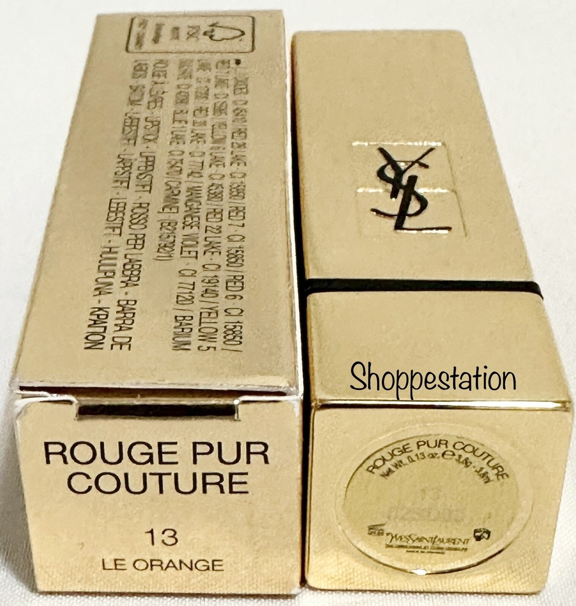 Yves Saint Laurent Rouge Pur Couture Lipstick Shade 13 LE ORANGE
