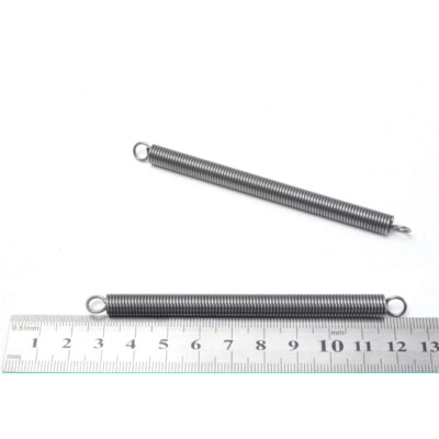 Zugfeder Mit Haken – 2 Stück, Federstahl, Draht-Ø 3,5 Mm, OD 22 Mm, Länge 90 Mm, Doppelte S-Haken, Für Mechanische Systeme