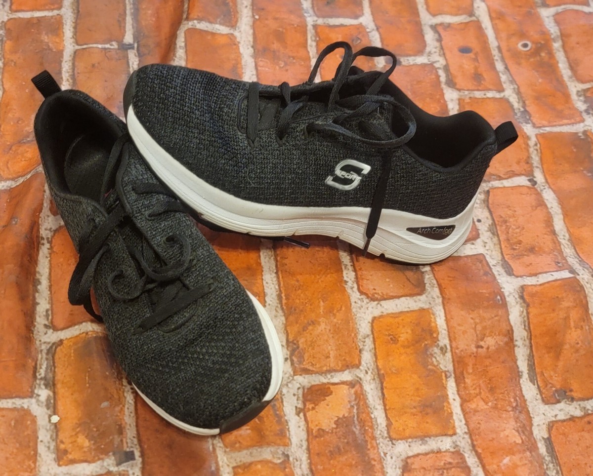 Skechers Sport Mens Running Shoes Sz 7 1/2 Black | eBay