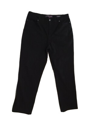Gloria Vanderbilt Amanda Womens Size 16 Average Black Jeans
