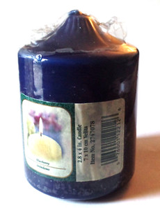 Vintage New Packaged CANDLE-LITE BLUEBERRY Scented Candle Made in USA