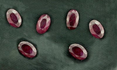 ONE 5mm x 3mm Oval Natural Mong Hsu Mogok Ruby Gem Stone Gemstone #4608 5x3