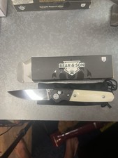 New Bear Son Lawman White Bone Handle W Carbon Fiber Bolster Wsb22 New Bear Son Lawman White Bone Handle W Carbon Fiber Bolster Wsb22