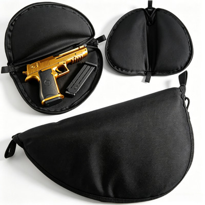 Pistol Rug Case Tactical Firearm Cover Soft Gun Storage Pouch and Zippered Carry