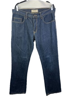 American Rag Clark Fit Slim Straight Leg Mens Jeans 34x30 Dark Wash Denim Pocket