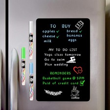 Magnetic Dry Erase Board Sheet for Fridge, 17x11, 3 Markers