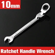 10mm Ratchet Wrench Flex Head Multi-Use With Adjustable Torque & Movable Head