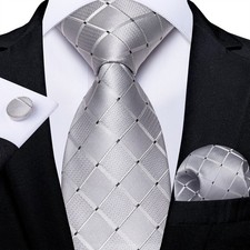 Mens Tie Classic Paisley Floral Wedding Necktie Pocket Square Cufflinks Set