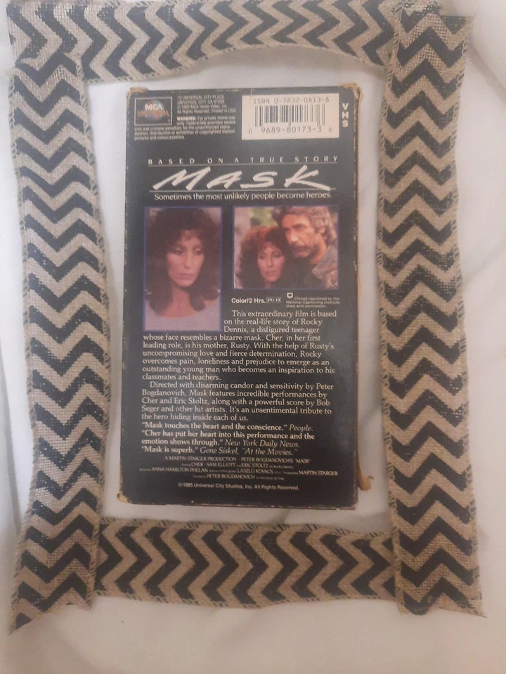 Mask VHS 1985 Cher Sam Elliott Eric Stoltz VHS Tested Plays MCA Foto 2 de 3