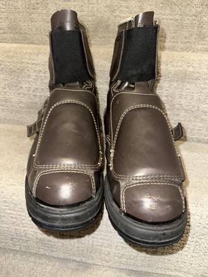 Royer  Men's Work Boots, Brown Leather, Steel Toe,  PRE-OWNED size 13