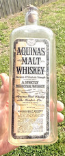 XXX RARE ANTIQUE  AQUINAS MALT  WHISKEY PAPER...